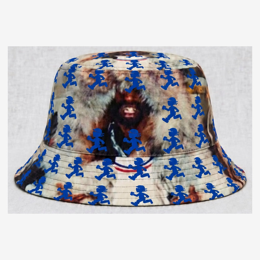 Haw Eleven Blue All Over Character Bucket design concept