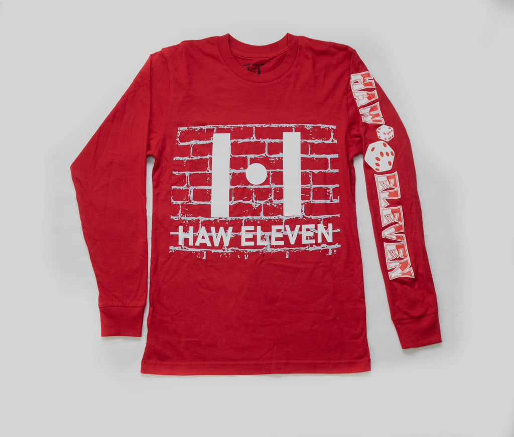 Crew Neck Long Sleeve Logo T-Shirt